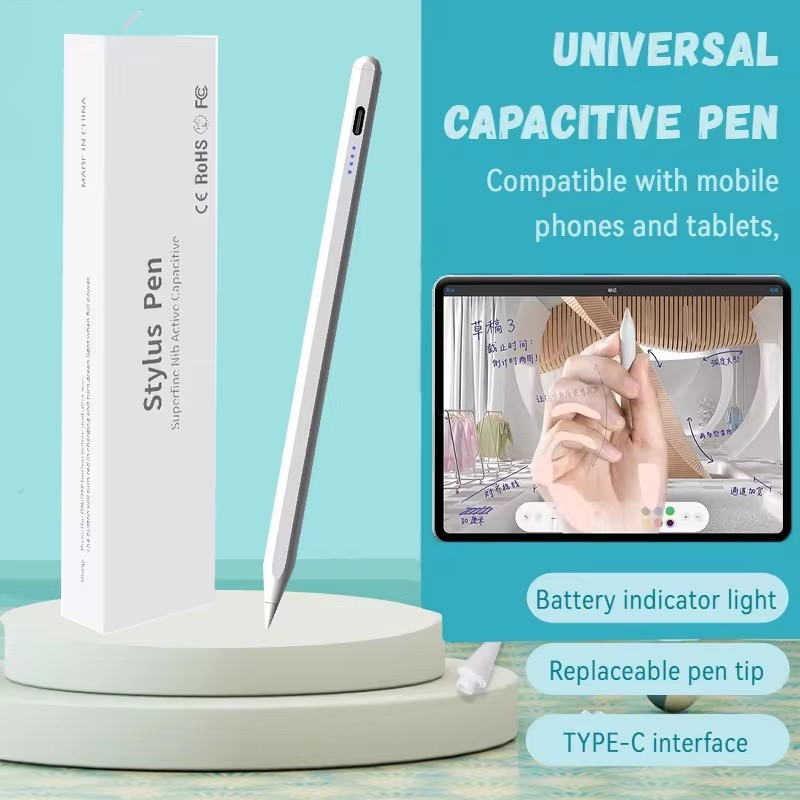 ชาร์จstylus TouchดินสอสําหรับRedmi Pad SE 8.7 Pro2.1 SE 11 Pad10.61 XiaomiPad Pro 12.1 5 6 7 6S Pro Poco Pad 5G 12.1 ปากกาสไตลัส