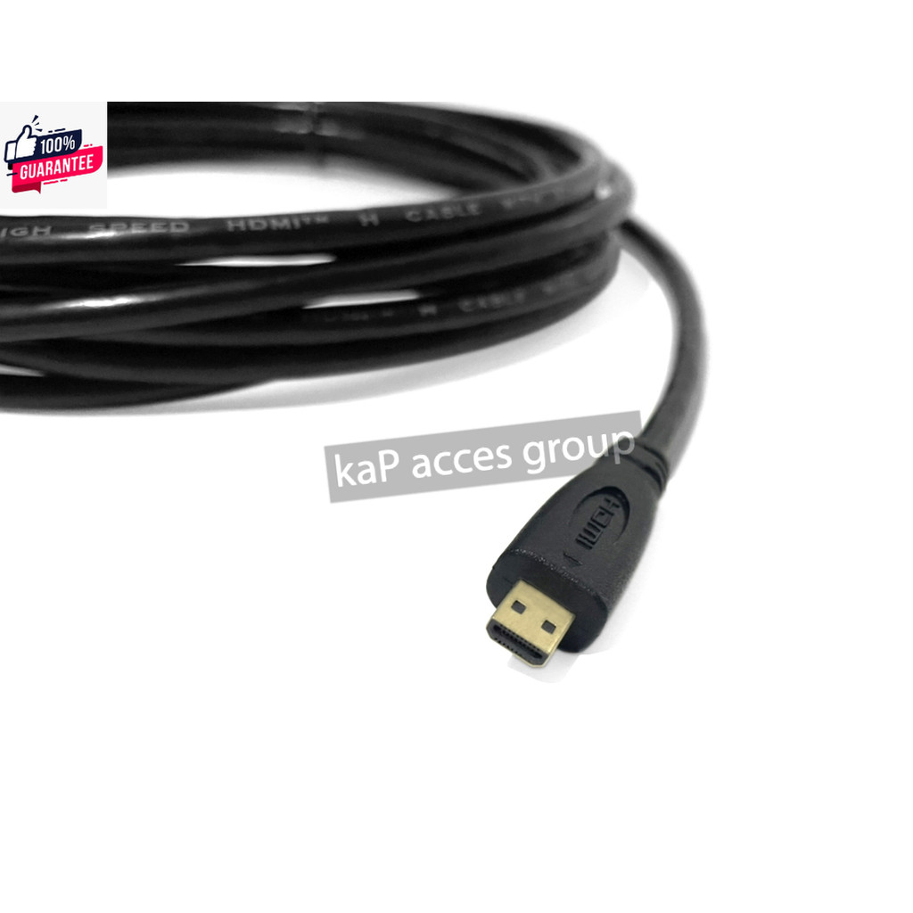 สาย Micro HDMI to HDMI สาย HDMI เสียกล้อง Sony, Nikon, Canon, Fujifilm, Panasonic, HDTV