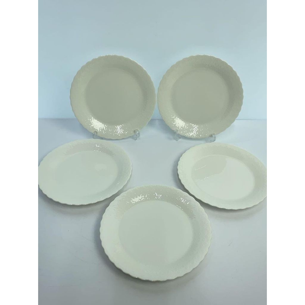 Narumi(นารูมิ) Narumi Ceramics Plates Silky White 5 Piece Set Bone China Direct from Japan Secondhan