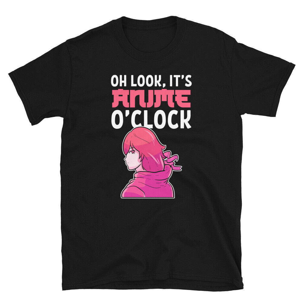 Oh Look ItS Anime OClock เสื้อยืดคอสเพลย์มังงะ