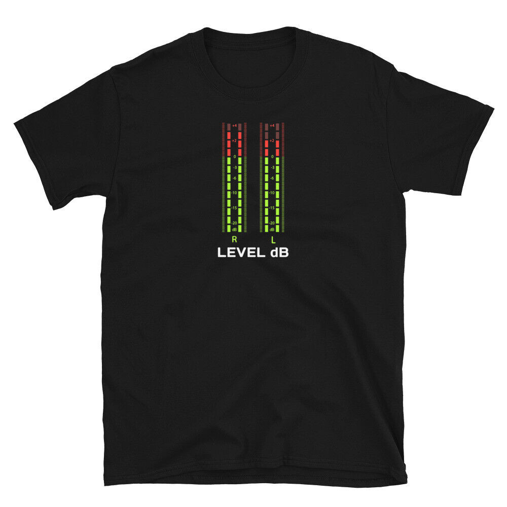 Vu Meter Hi-Fi Audio Vintage Stereo Music Retro Sound เสื้อยืด