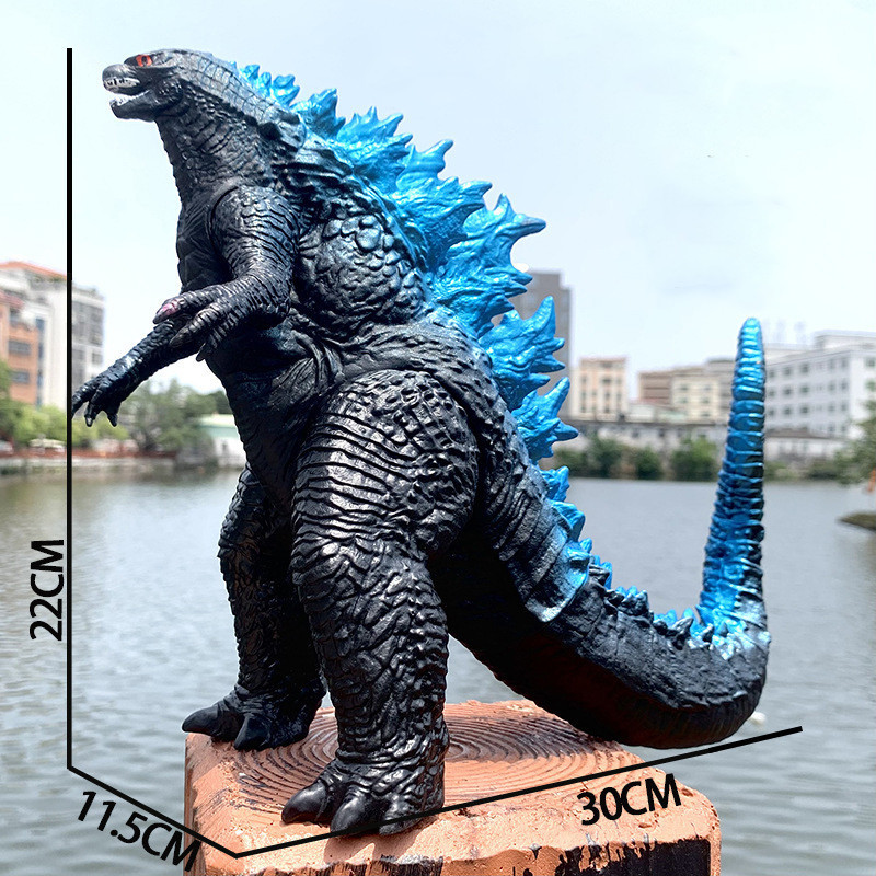 ภาพยนตร์ Furious Godzilla ของเล่น 22 ซม.ไดโนเสาร์ King Kong ยางนุ่ม Joint Movable ตุ๊กตาคอลเลกชันตัวเลขเดสก์ท็อปตกแต่ง - รูปที่ 7