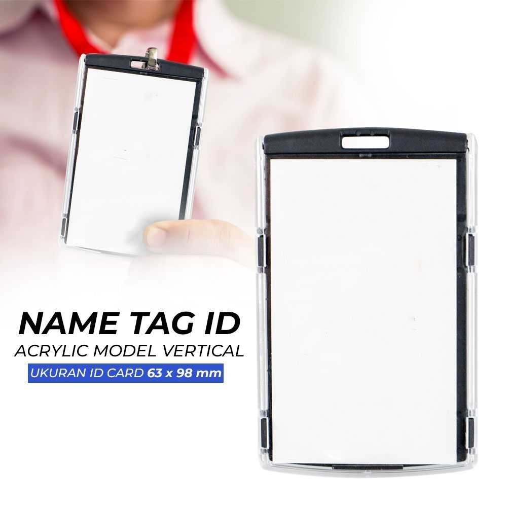 REP Name Tag ID Acrylic Vertical Model - 7117- [[ ZENIX ]]