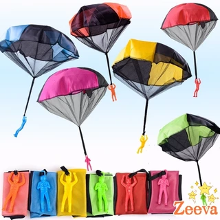 ZEEVA ของเล่นกระโดดร่ม ร่มชูชีพเด็กเล่น กลางแจ้ง ของเล่นสร้างสรรค์ Parachute toy
