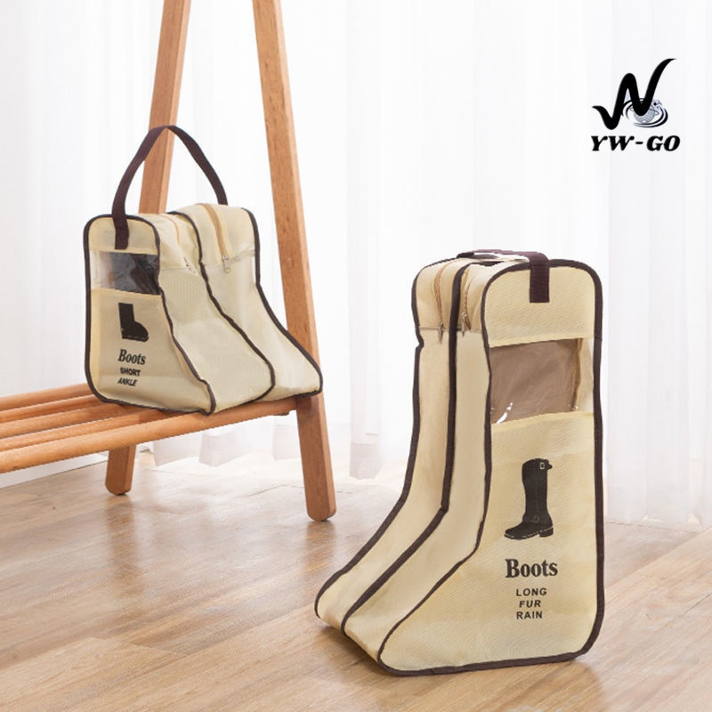 กระเป๋าเก็บรองเท้า กระเป๋าใส่รองเท้า กล่องเก็บรองเท้า บูท มีหูสำหรับหิ้วถือ และ ซิป พกพาสะดวก G3044 - รูปที่ 6