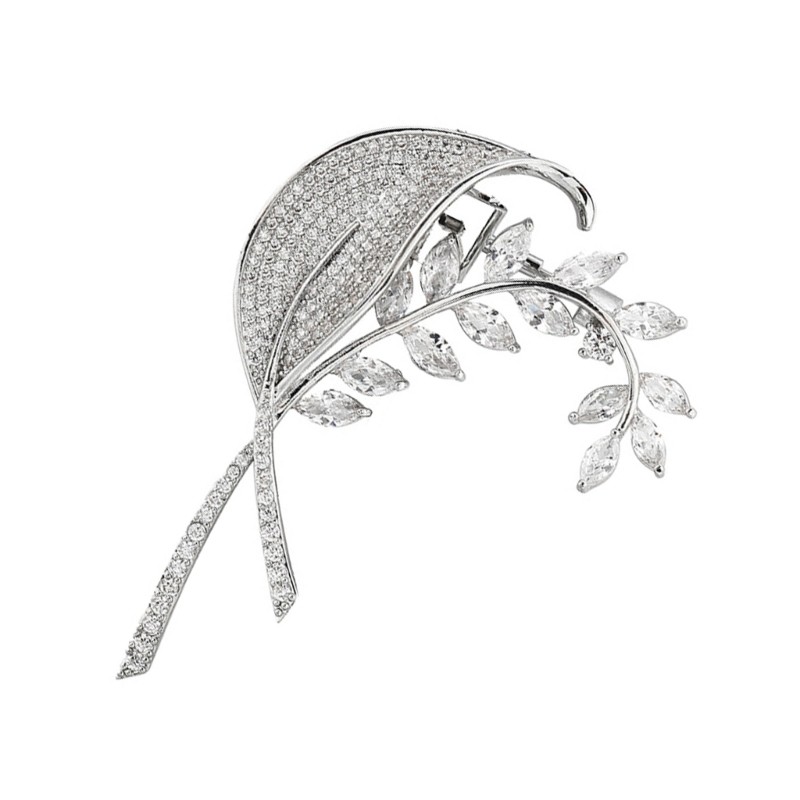 Xiangbao แฟชั่นเข็มกลัด Zirconia Embellishments Chic Alloy เข็มกลัด Showcasing Intricate Zirconia In