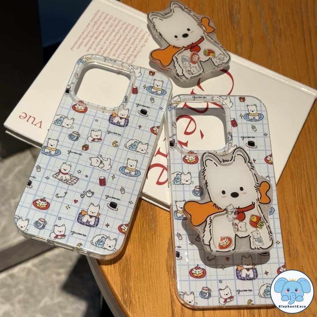 ลูกสุนัขการ์ตูนน่ารักเข้ากันได้เคสไอโฟน XR 11 13 15 Pro Max 14 12 Pro Max X XS Max 7 14 15 8 Plus SE2020 เล็กรักหัวใจเคส