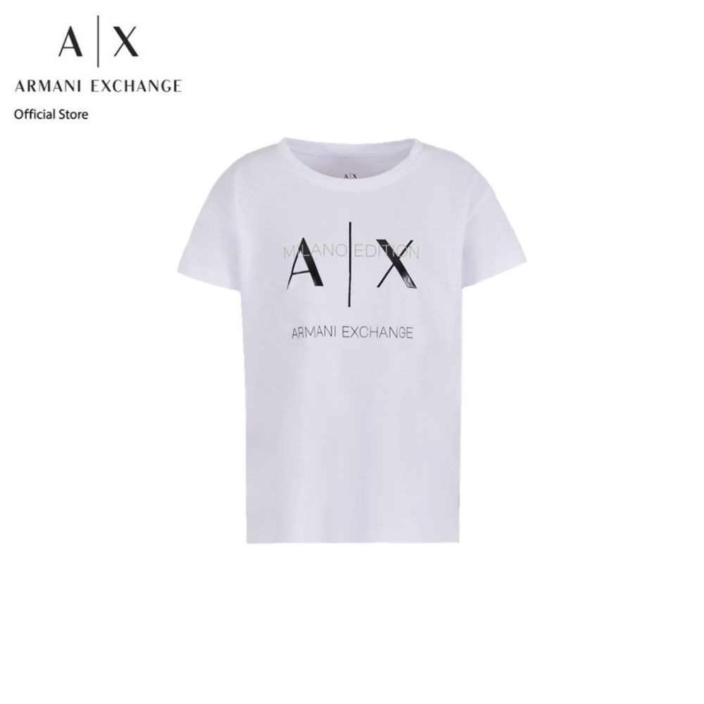 AX Armani Exchange เสื้อยืดผู้หญิง รุ่น AX 3DYT36 YJ3RZ1000 - สีขาว