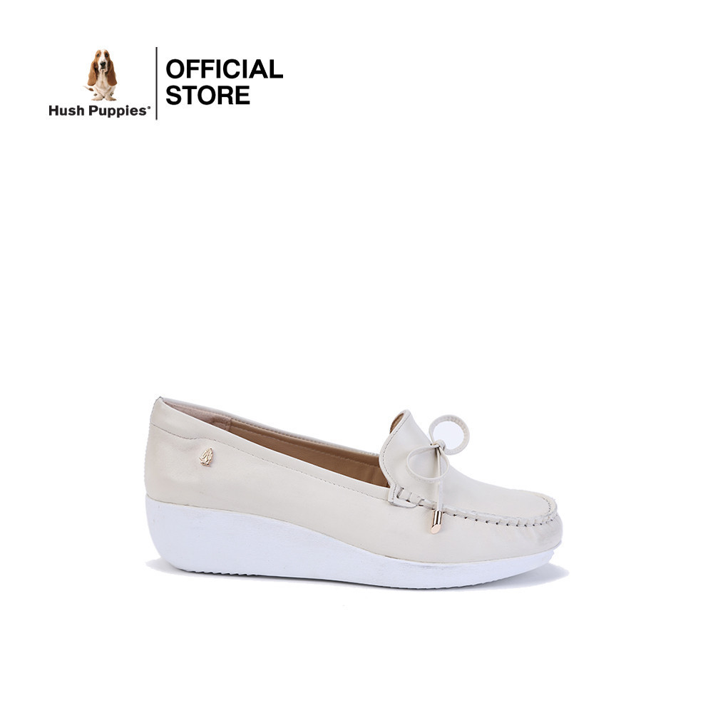 Hush Puppies รองเท้าผู้หญิง รุ่น HP 8WCFI2454W - สีขาว (รองเท้าลำลองหนังแท้ แบบสวม)