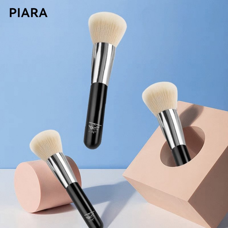 PIARA แปรงปัดแป้ง แปรงแต่งหน้าคอนทัวร์บลัชออน ขนแปรงนุ่มฟู แบบพกพา