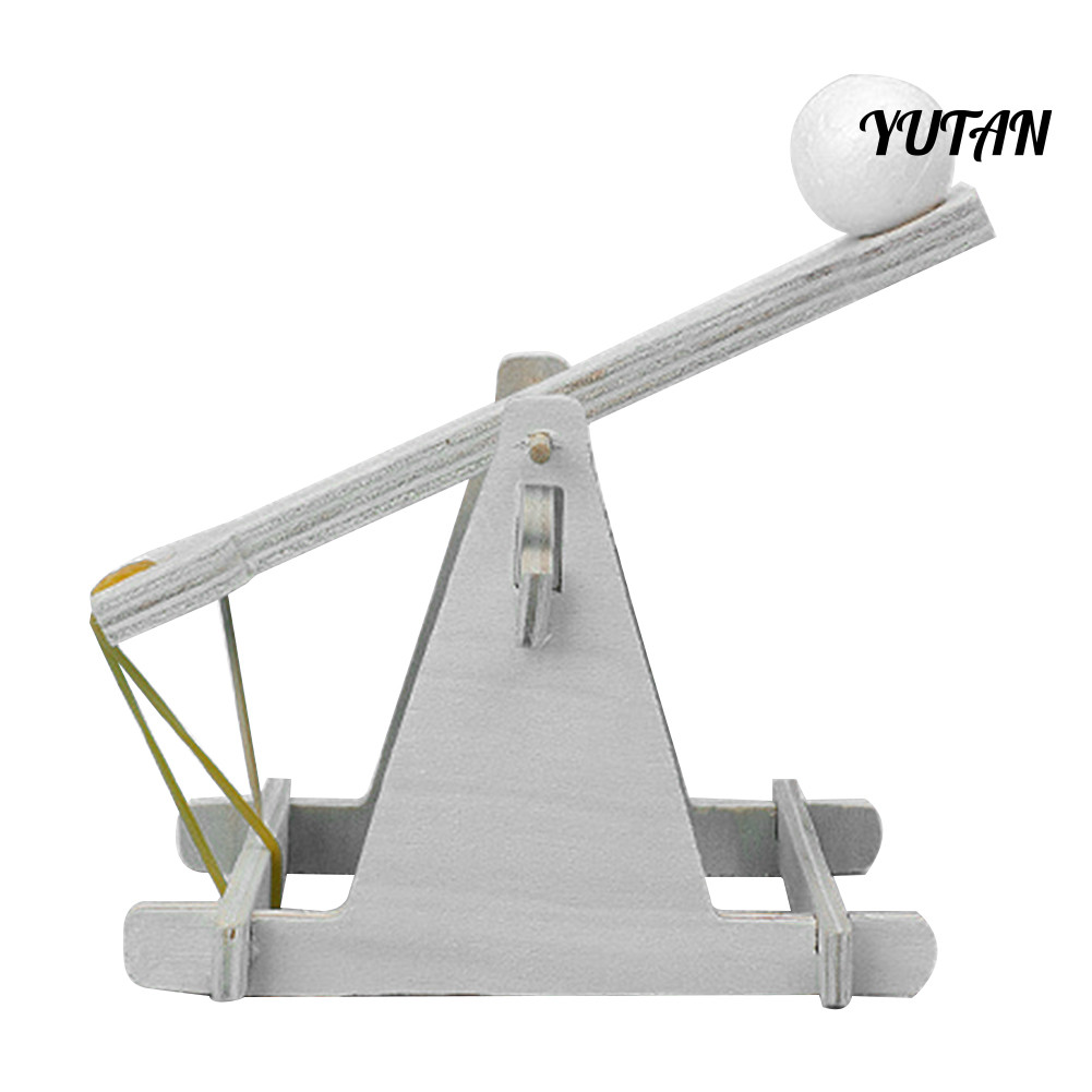 [YTN]การทดลองทางวิทยาศาสตร์สําหรับเด็ก Diy Trebuchet ของเล่นโมเดลชุดหนังสติ๊กไม้