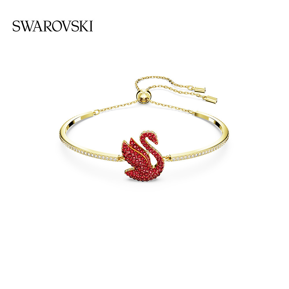 Swarovski Swarovski SWANS ICONIC SWAN สร้อยข้อมือหญิง Red SWAN Shape Wang Yibo Same Series