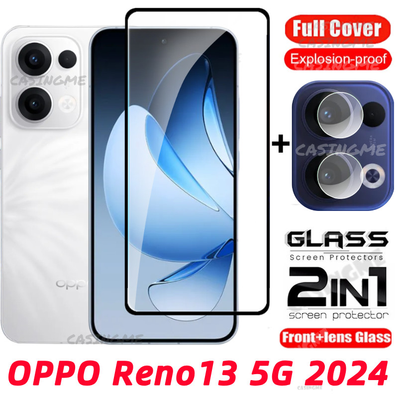 OPPO Reno15 5G 2024 ป้องกันหน้าจอโปร่งใสคลุมทั้งหมดฟิล์มสําหรับ OPPO Reno 13 Reno13 OPPOReno13 13Reno F 4G 5G 2024 กระจกนิรภัยเลนส์กล้อง