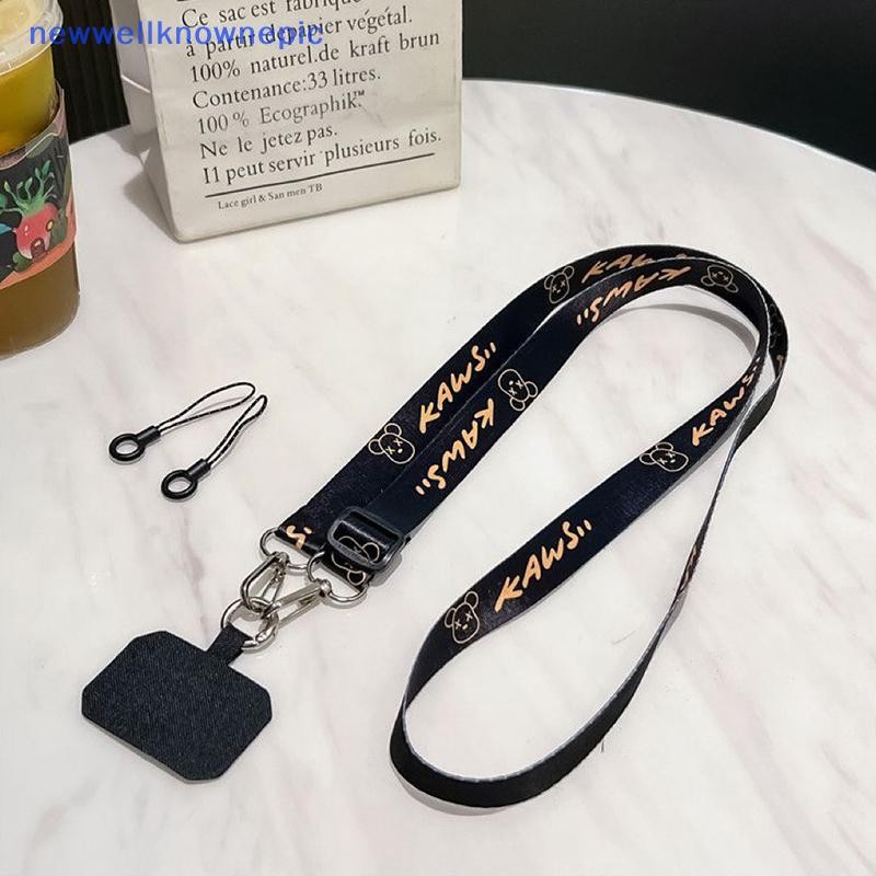 Newwellknownepic Brownbear Snoopy Beer โทรศัพท์ Lanyard Anti-Loss ยาว Crossbody สายคล้องคอกล้องพวงกุญแจจี้สําหรับ Iphone Huawei Xiaomi TH