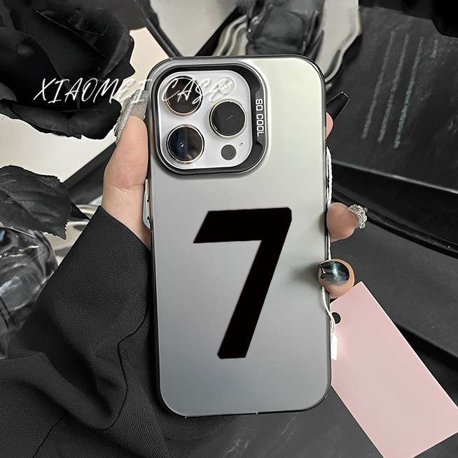🔥COD🔥เคส iphone 11 13 12 14 15 16 Pro MAX 14 15 16 Plus XR XSMAX 7Plus แฟชั่นหมายเลข 7 ซิลิโคนกันกระแทกเคสโทรศัพท์