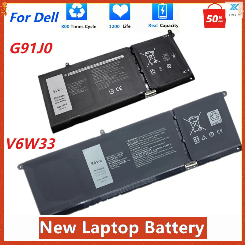 แบตเตอรี่แล็ปท็อป V6W33สำหรับ Dell Inspiron15 5518 5418 5415 5515 7415 Latitude 3320 3520 3420 V6W33