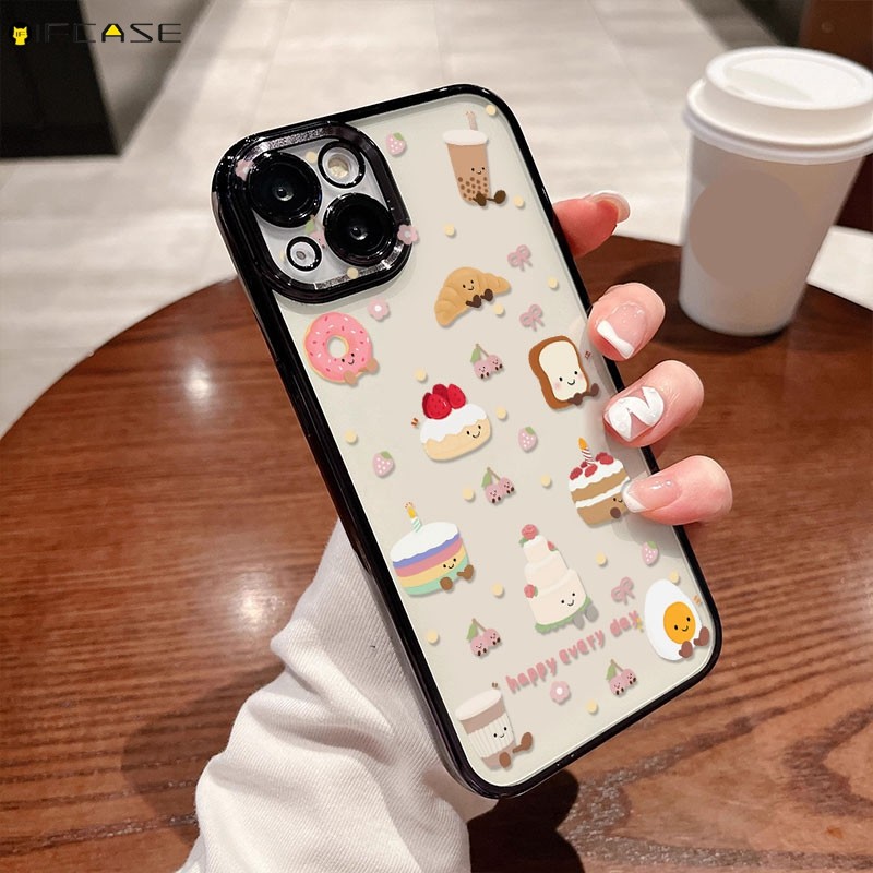 สําหรับrealme 9 8 Pro Plus 7i 6i 5 5s 5i 4G 5Gความเร็วเคสโทรศัพท์Jellycat Toastขนมปังเค้กขนมนมชาSraw