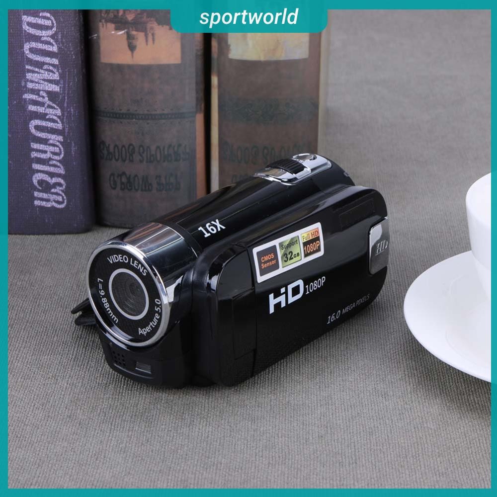 ส่งจากกรุงเทพ🚚 กล้องวิดีโอดิจิตอล Full HD 1080P 32GB 16x Zoom หมุนหน้าจอได้ 270องศา ซูมกล้องวิดีโอขนาดเล็ก DV กล้อง