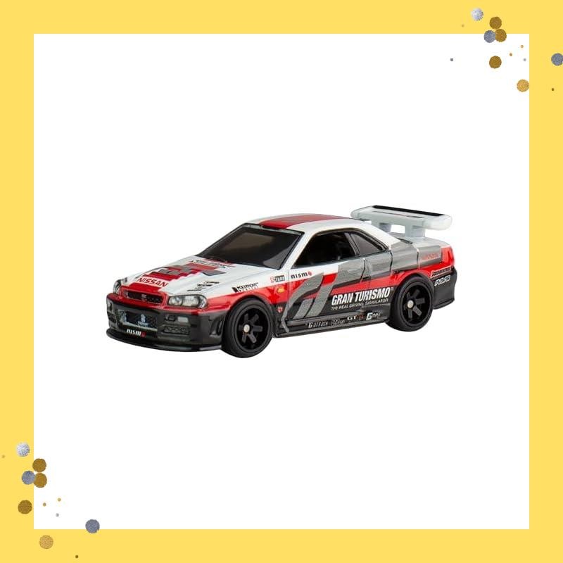 Hot Wheels Pop Culture Gran Turismo - Nissan Skyline GT-R (BNR34) Vehicle toy miniature car from 3 y