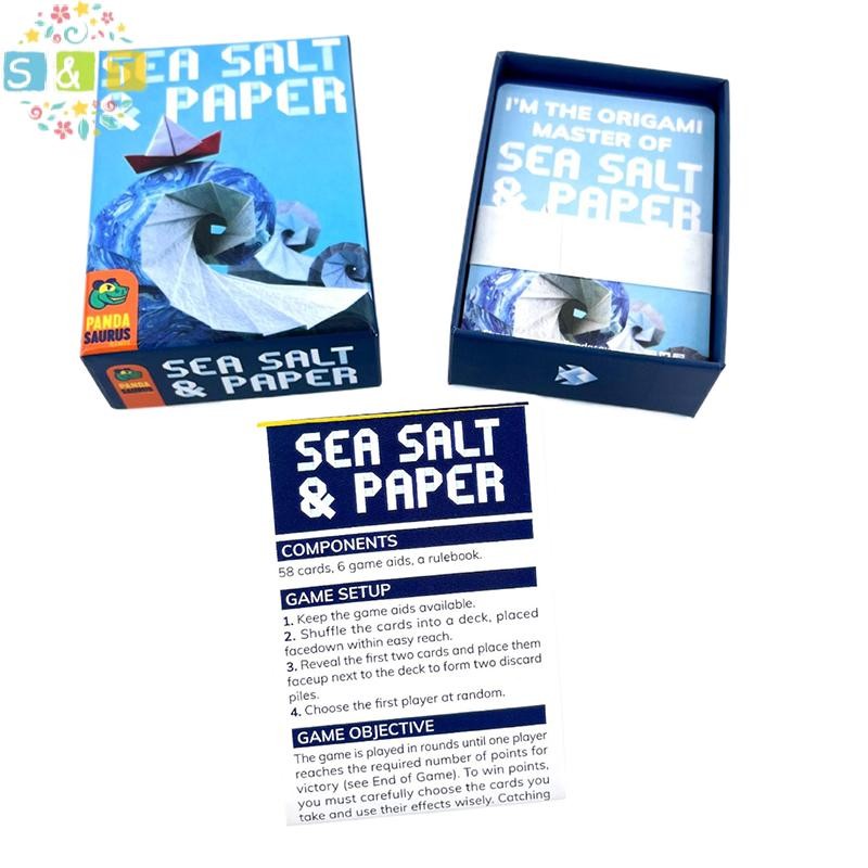 [S&T] เกมการ์ดเกลือทะเลและกระดาษ 2-4Players 15-30 นาทีเวลาเล่นเวอร์ชันภาษาอังกฤษของเกมกระดาน Ocean Themed Strategy Game {th}