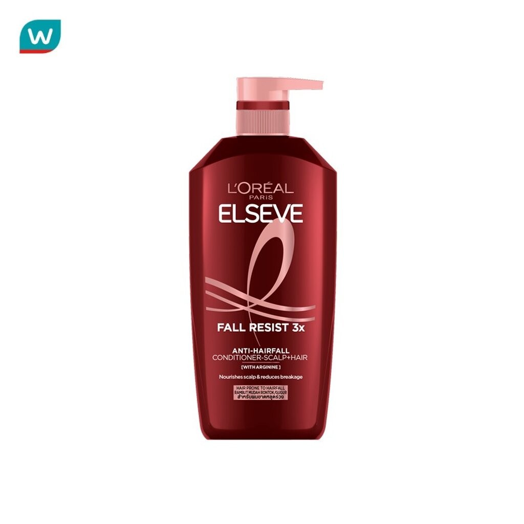 L'Oreal ลอรีอัล ปารีส เอลแซฟ คอนดิชันเนอร์ ฟอล รีซิสท์ 3X แอนไท แฮร์ ฟอล สคาลพ์ แฮร์ 375 มล.