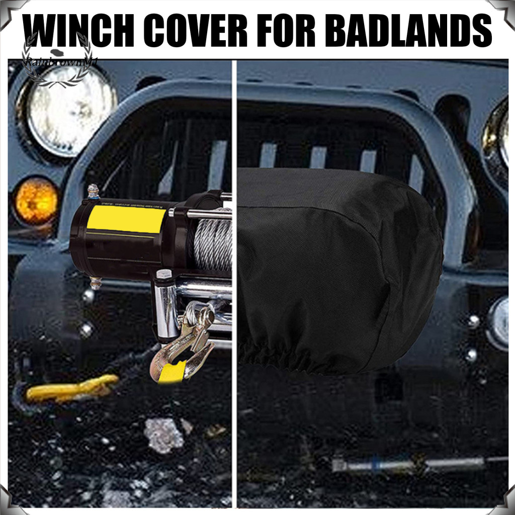 [Rm] ฝาครอบ Winch สําหรับ Winch ไฟฟ้ากันฝุ่น Winch Cover Universal กันน้ํา Winch สําหรับ 8500-17500 