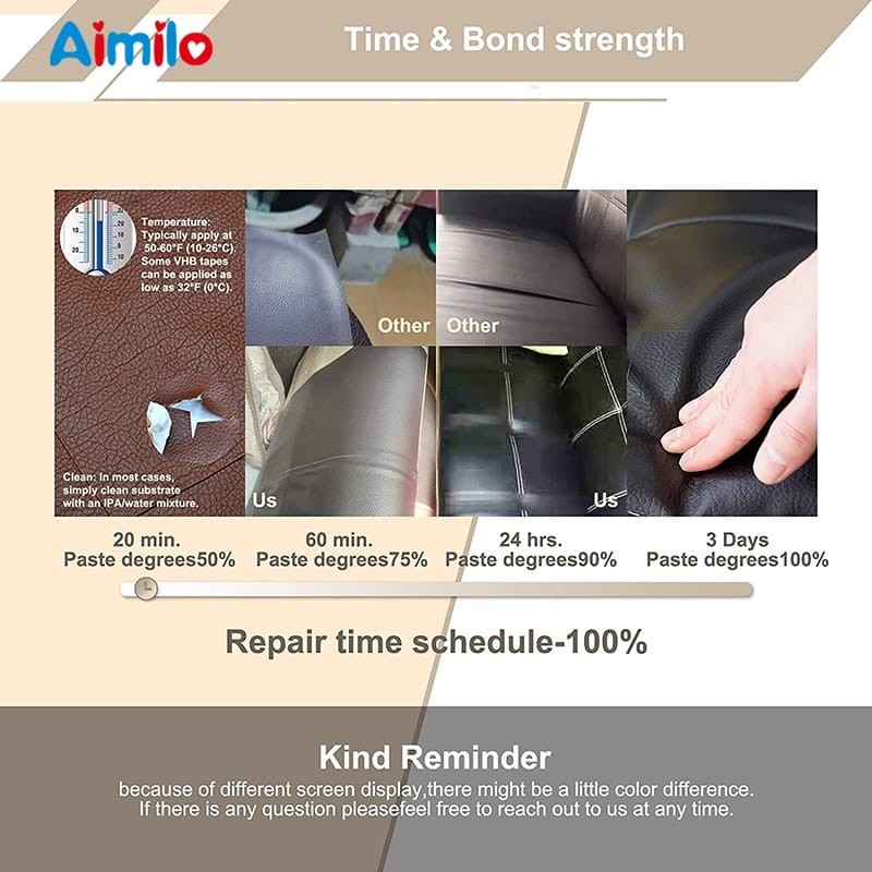 MS Aimilo DIY ซ่อมเบาะมอเตอร์ไซค์โซฟาหนังเสียหาย