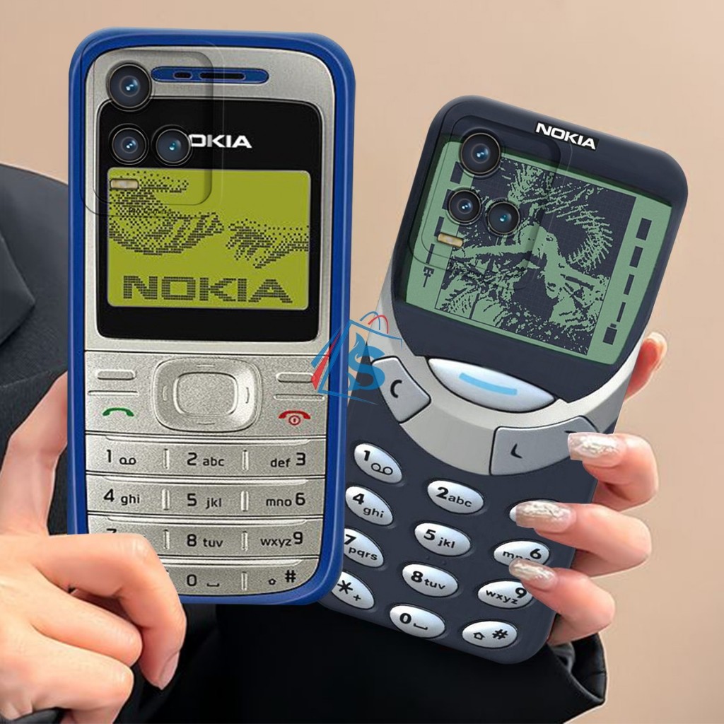 HP [SHARK CASE] Softcase Prokamera VIVO Y21/Y21A/Y21S/Y33S/Y33T Old School Phone - เคส Vivo - เคส Vi