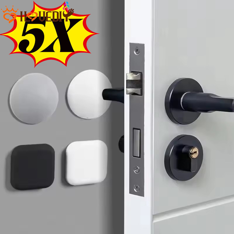 [HGB]ตัวป้องกันมุมซิลิโคนแบบมีกาวในตัว 5 ชิ้น - แผ่นป้องกันการกระแทกทรงกลมและสี่เหลี่ยมสําหรับขอบเฟอร์นิเจอร์ (ตัวเลือก 3 สี)