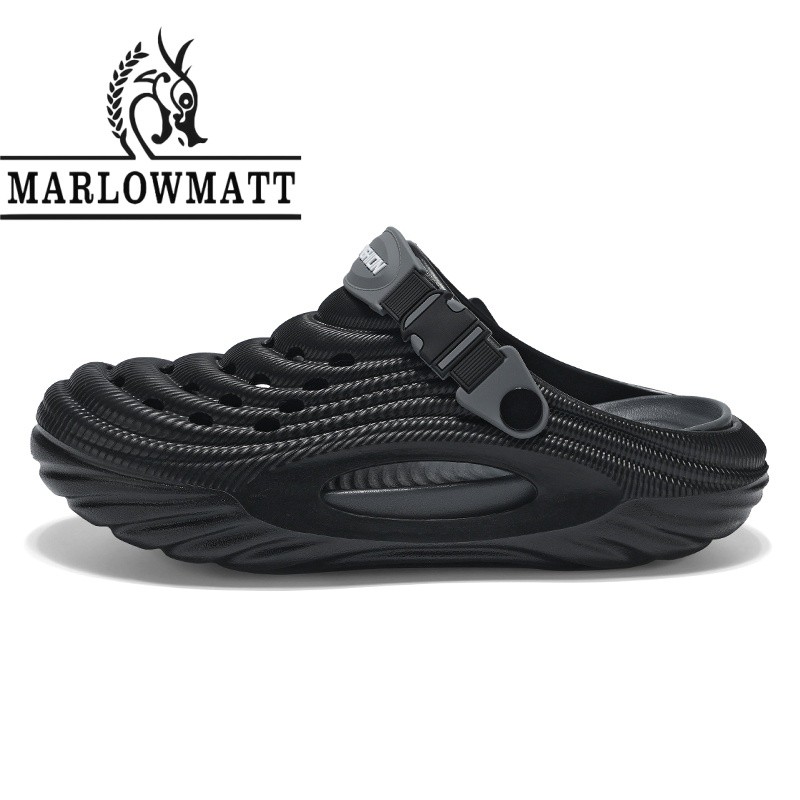 Marlowmatt รองเท้าแตะผู้ชายอินเทรนด์กีฬารองเท้าแตะที่ไม่ซ้ํากันกันน้ํากันลื่นน้ําหนักเบาBreathable Big Toeรองเท้า
