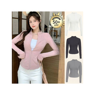 GAVELLA เสื้อกีฬา เสื้อคลุมกันแดด เสื้อเย็น ซิปปิดหน้า เสื้อ…