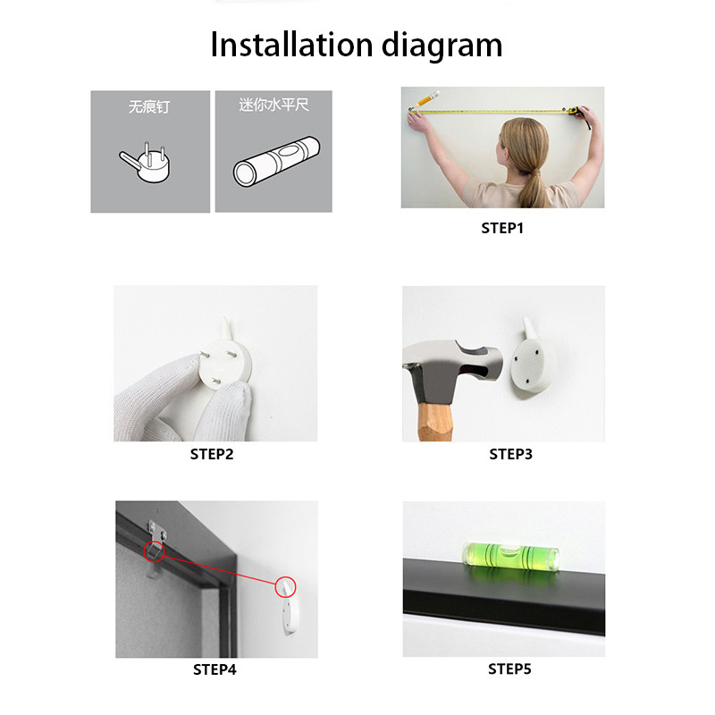 [กรอบไม้เนื้อแข็ง] นอร์ดิกภาพวาดตกแต่งดอกไม้นามธรรม อิน ตกแต่งผนังห้องนั่งเล่นภาพวาดตกแต่งห้องภาพจิตรกรรมฝาผนังผนังสติ๊กเกอร์ - รูปที่ 7