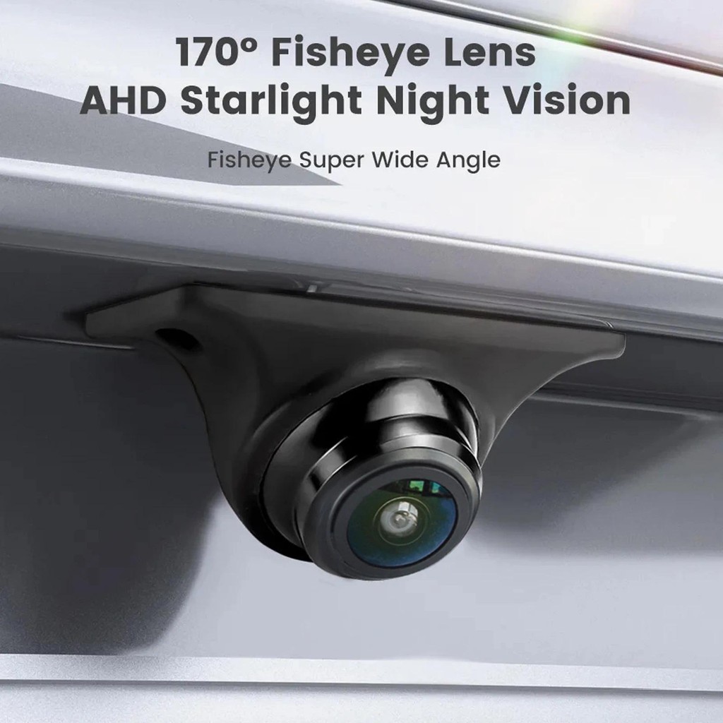 AHD1080P ด้านข้างด้านหลังและด้านหน้ากล้องสํารอง CVBS Reverse Cam Full HD Night Vision 170° รถถอยหลังรถยนต์เลนส์ Fisheye
