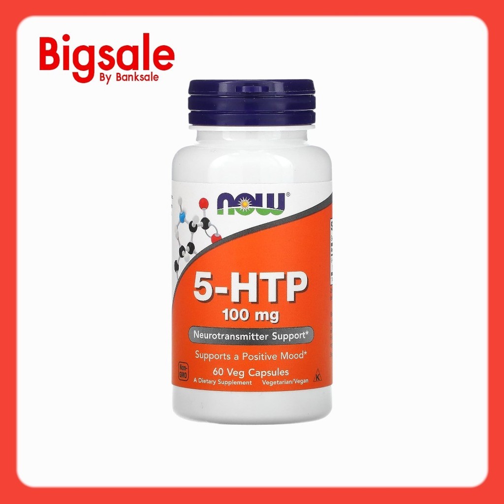 NOW Foods 5-HTP 100 mg 60 Veg Capsules