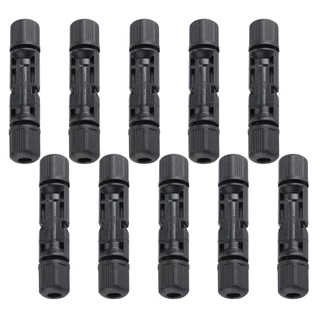 MC4 Connector หัว mc4โซล่าเซลล์ 5/10 คู่ สายไฟโซล่าเซล หัวต่อแผงโซล่าเซลล์ 30A Male Female M/F Wire