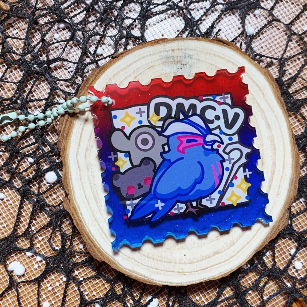 Devil May Cry พวงกุญแจ Man อะนิเมะอะคริลิคสําหรับกางเกงผู้หญิง Key Chain ผู้ชายจี้สาว Key ผู้ถือเครื
