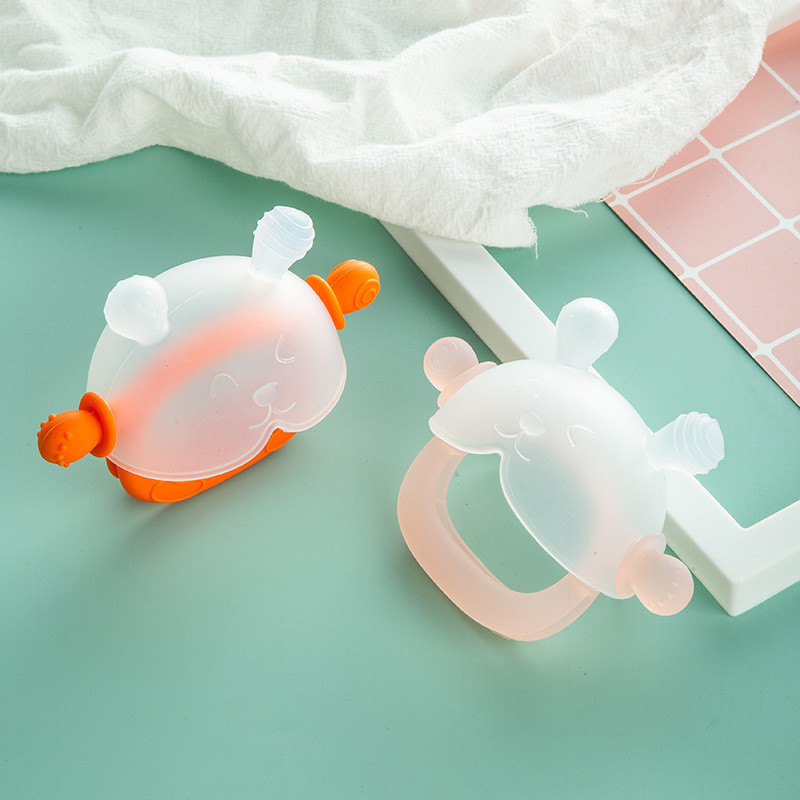 COD ชิ้นเห็ดขนาดเล็กถุงมือ ซิลิโคน นวดเหงือก เด็กป้องกันการ กัด ยางกัด พร้อมกล่อง - รูปที่ 6