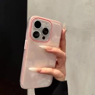 เคสโทรศัพท์สีลูกกวาดสําหรับ iphone 11 12 13 14 15 16 17 Pro Max 16e XR X XS 7 8 Plus ฝาครอบซิลิโคนกันกระแทก