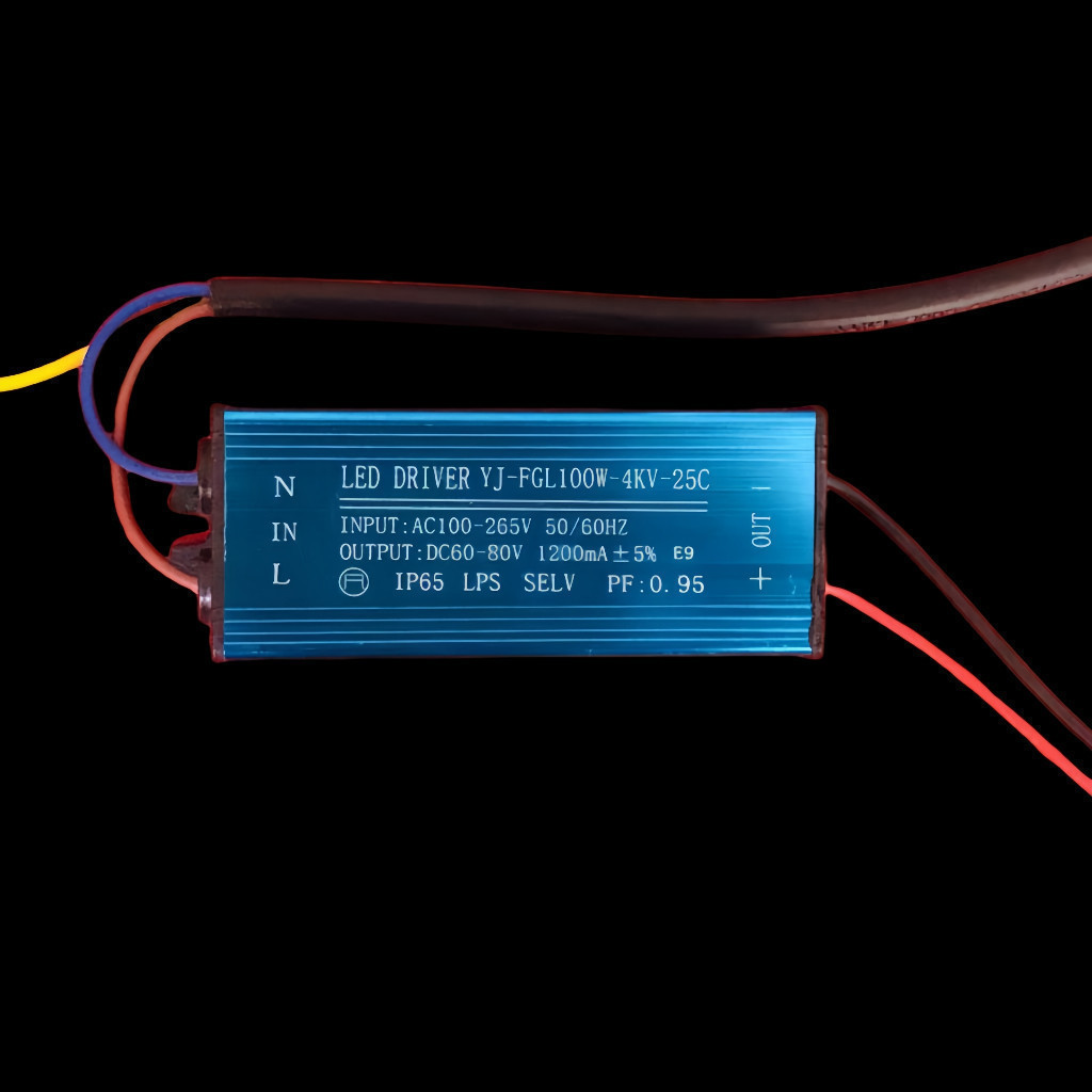 ไดร์เวอร์ LED 50W100W150W 200W อะแดปเตอร์หม้อแปลงไฟฟ้า AC85V-265V ถึง DC60-80V คงที่ 600/1200/1700ma กันน้ําแหล่งจ่ายไฟ