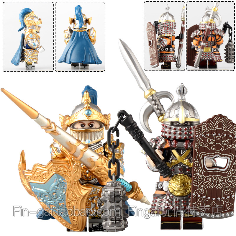 เข้ากันได้กับอัศวินยุคกลางในประเทศ Lancelot รอบตาราง Knight R123 Third Party ประกอบ Building Block M