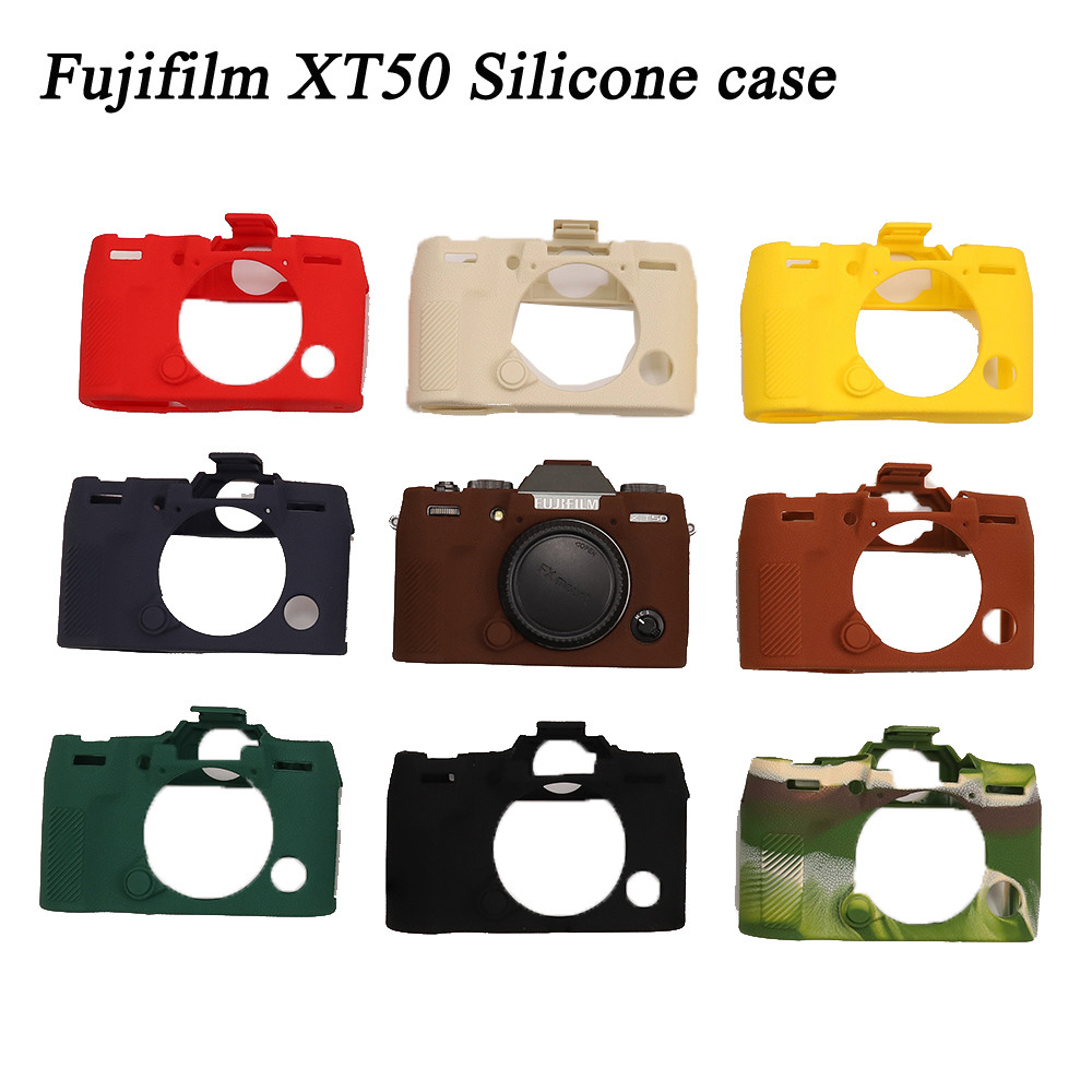 Fujifilm XT50 เคสซิลิโคนกระเป๋ากล้องผิวสําหรับ Fujifilm XT50 Fuji XT50 รุ่นเนื้อ