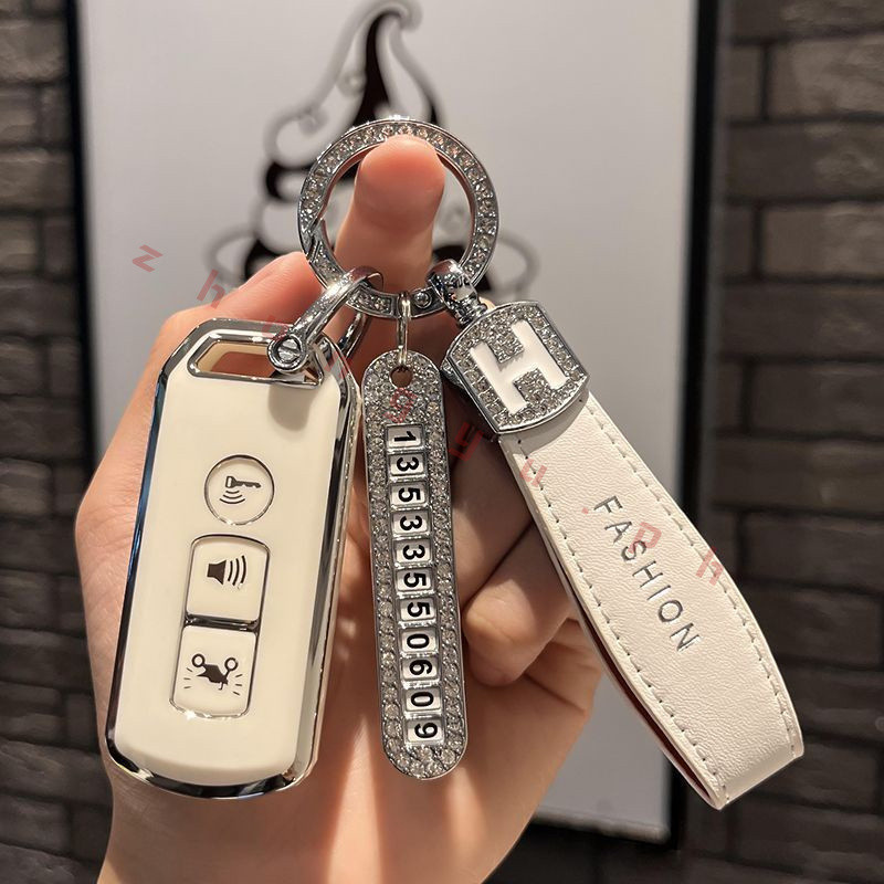 Honda รถจักรยานยนต์ Keycase PCX160 LEAD125 SH300 NS110R ฝาครอบพวงกุญแจ Keycase Click160 ADV160 TMX12