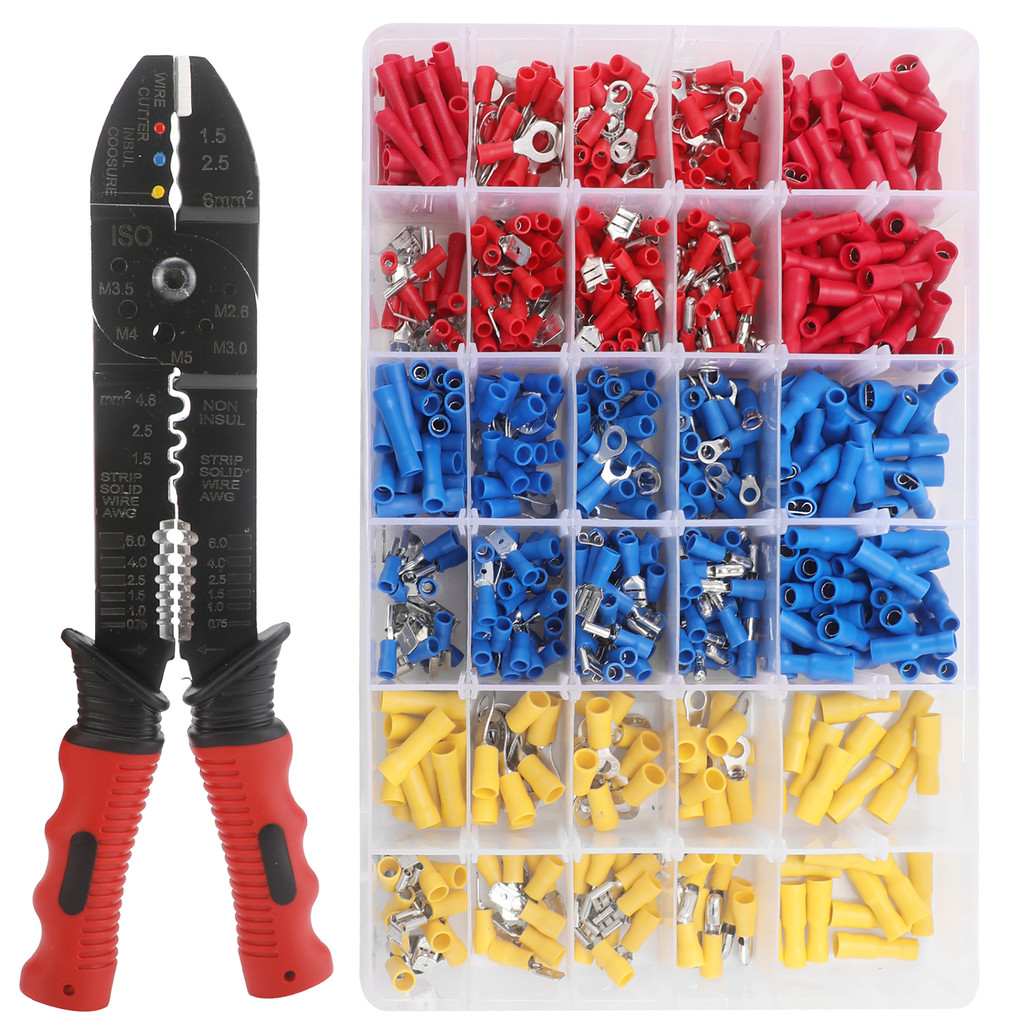 Fast Ship Crimping Tool สําหรับความร้อนหดตัวเชื่อมต่อ 720 ชิ้นความร้อนหด Butt Connectors แหวนส้อม Sp