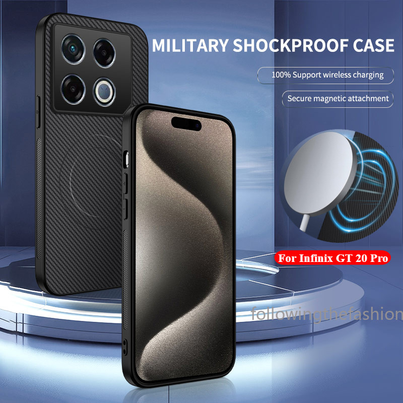 รูปแบบคาร์บอนไฟเบอร์สําหรับ infinix gt 20 Pro infinix GT20 Pro gt 20 Pro 4G 5G 2024 PC Hard Case แม่
