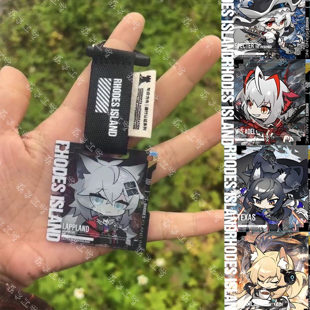 Arknights Doujin โฮมเมดมินิอะคริลิค Pass จี้โลโก้ Lappland Gladiia