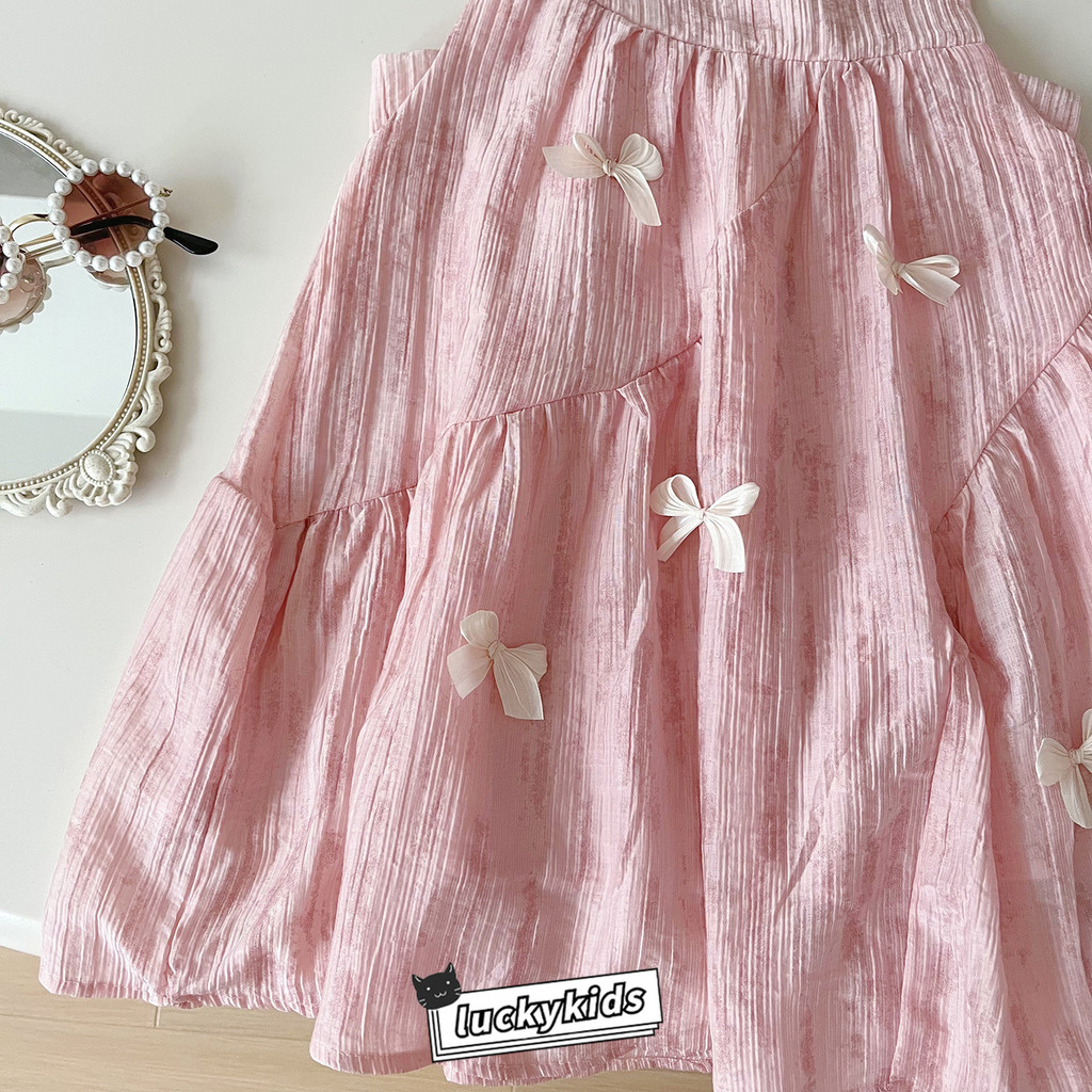 ฤดูร้อนเด็กสาวกุทัณฑ์แขนกุดชุดหวานเด็กสาวชุดเจ้าหญิงชุดอาทิตย์ - รูปที่ 4