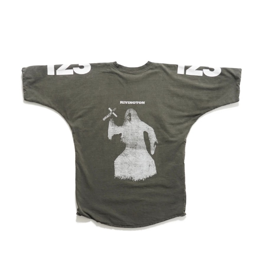 Rrr123 Logo - เสื้อยืดผ้าฝ้ายพิมพ์ลายถักหลวมสบายๆ RRR-123 เสื้อยืด