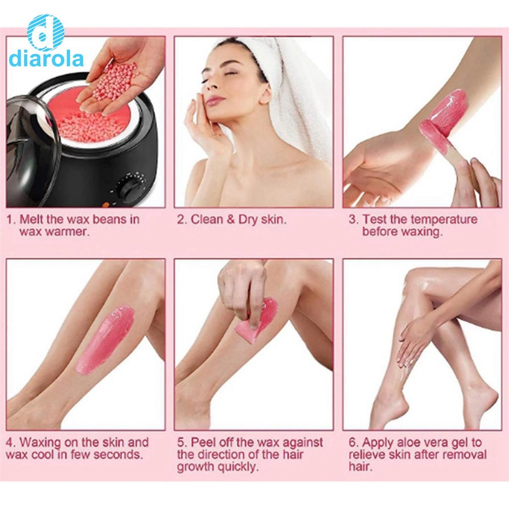 500g Wax Wax Beans สําหรับกําจัดขน Full Body Hot Film Hard Depilatory Wax ลูกปัดสําหรับ Wax เครื่องทําความร้อนสไตล์ 6 diarolath - รูปที่ 5