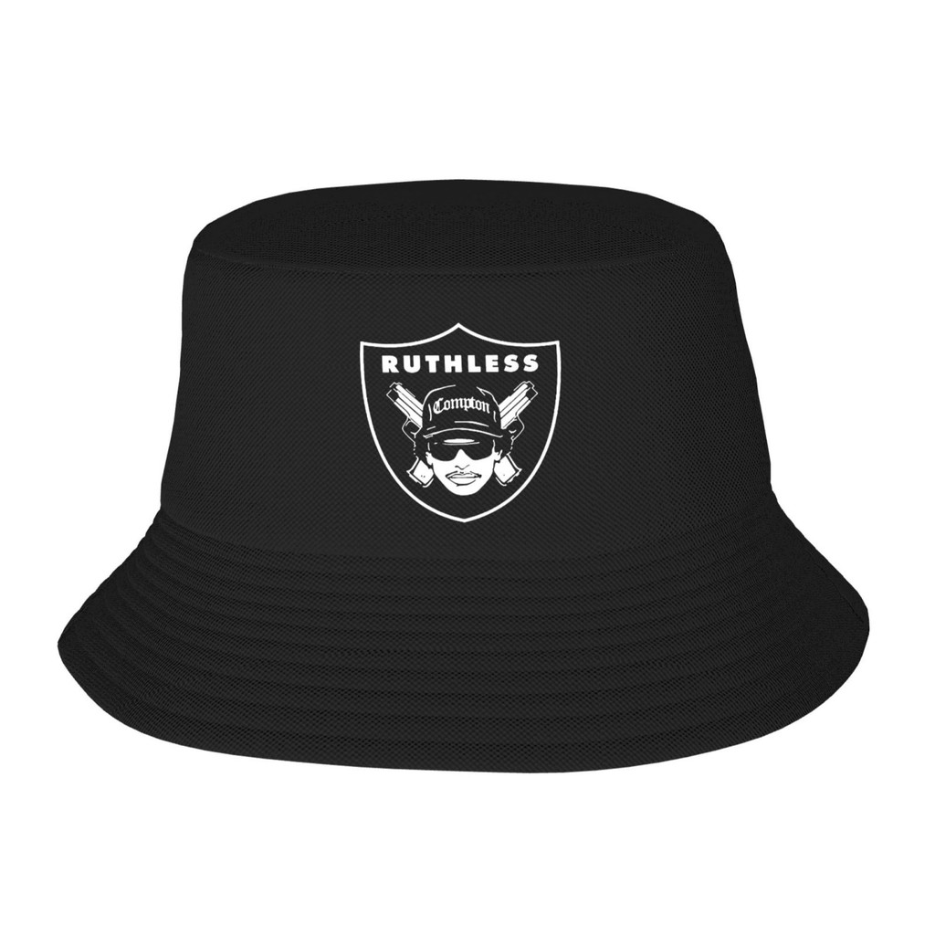 Eazy E Compton Raiders Nwa Oakland Ruthless Records Straight Out Novelty Print หมวกชาวประมง