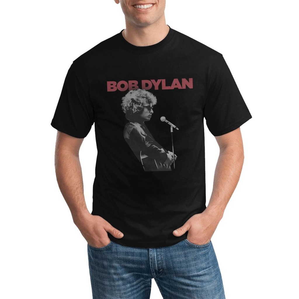 เสื้อยืดBob Dylan Sound Check สำหรับผู้ชาย ออกแบบโดดเด่น ขายดี!